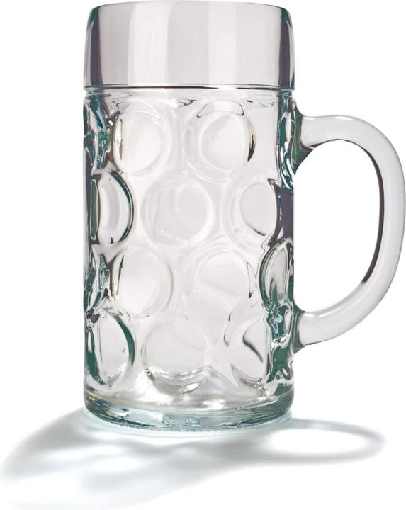 Actual product image Ich-zapfe Beer glass, beer mug set of 6, ISAR - 1 litre (1 l, 6 x)
