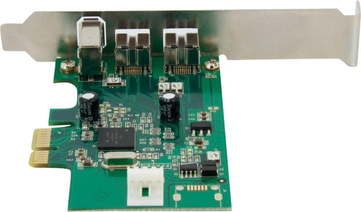 Actual product image StarTech 3 Port PCI-E 1394b FireWire 800 Card