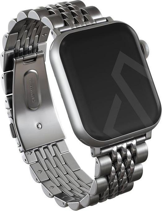 Produktbild Burga Apple Watch Metallgurt - Chic Royal - Silber - 42 mm / 44 mm / 45 mm / 49 mm (Edelstahl)
