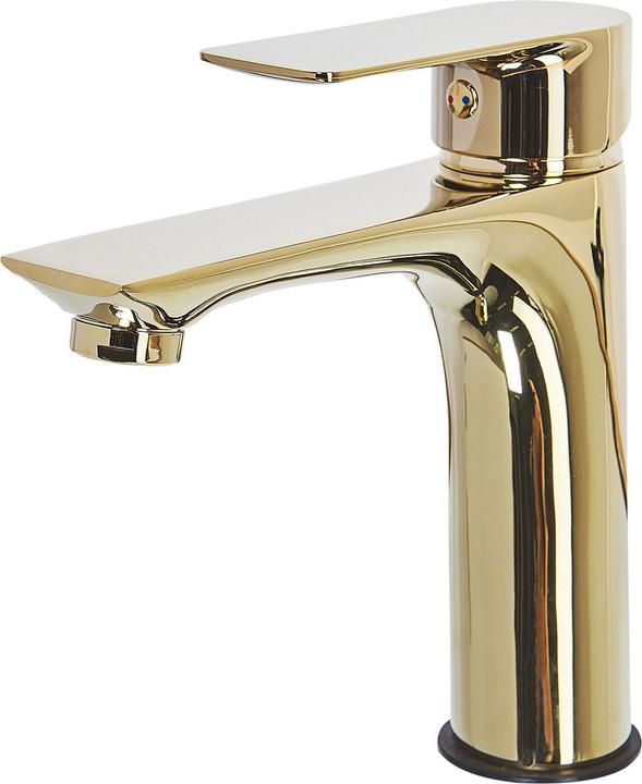 Actual product image Beliani Single lever tap brass gold BERLOI