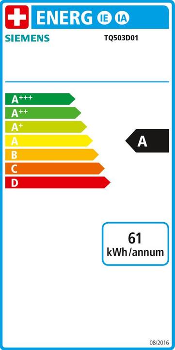 Energie-Label Siemens EQ.500 integral TQ503D01