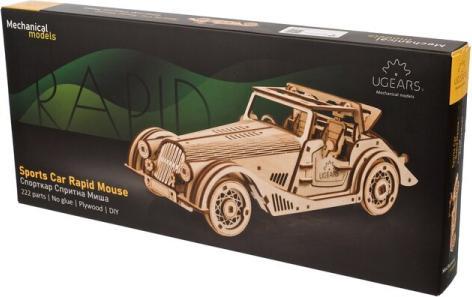 Image du produit Ugears 70202 Sports Car Rapid Mouse - Souris rapide de voiture de sport