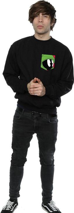Produktbild Looney Tunes Marvin The Martian Face Faux Pocket Sweatshirt (XXL)