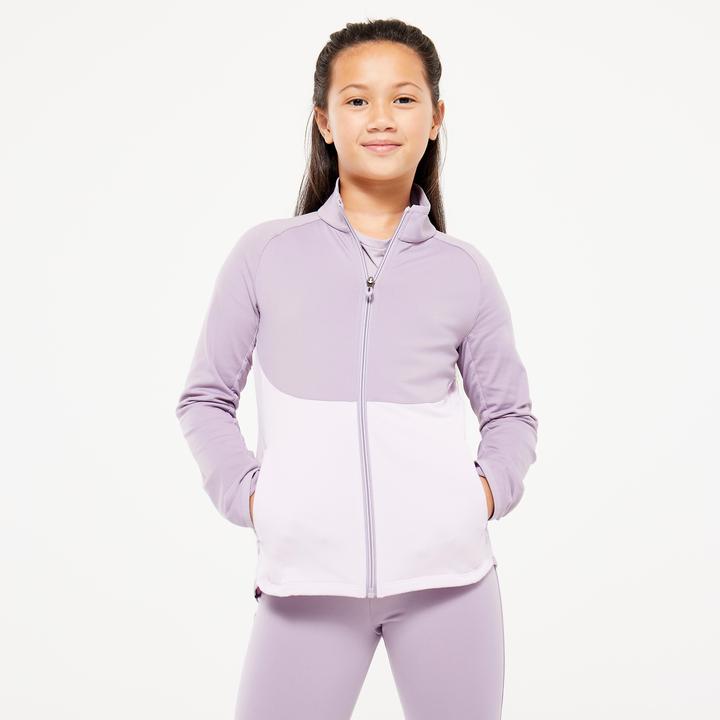 Immagine prodotto Decathlon Tuta da ginnastica per bambini - S500 viola/bianco