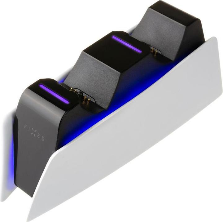 Productafbeelding Fixed Dubbele oplader voor PS5-controller, zwart en wit (PS5)
