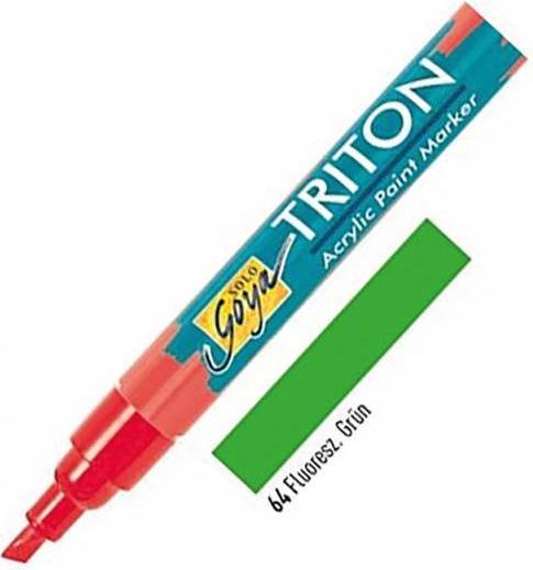 Image du produit Solo Goya Marqueur peinture acrylique Triton (Vert fluorescent Vert fluorescent, 4 mm, 1 x)