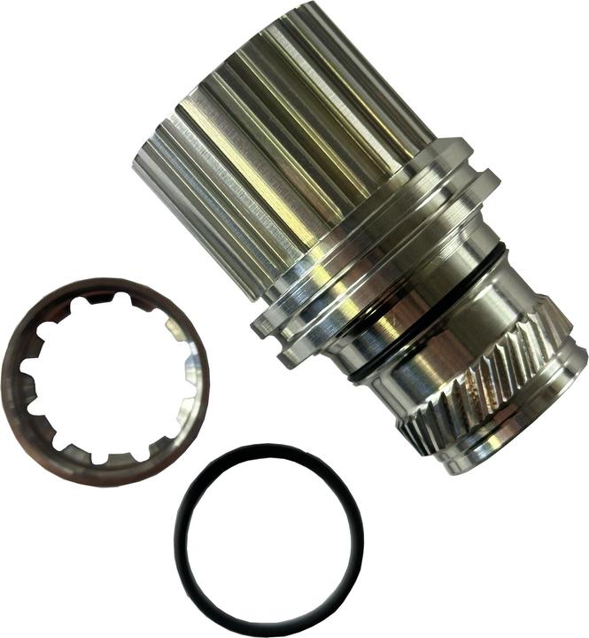 Chris King R45 Driveshell Conversion Kit w/out Axle Shimano Microspline, Ceramic-Bearings, silver