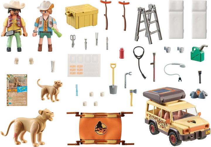 Actual product image Playmobil Wiltopia - With the off-road vehicle with the lions (71293, Playmobil Wiltopia)