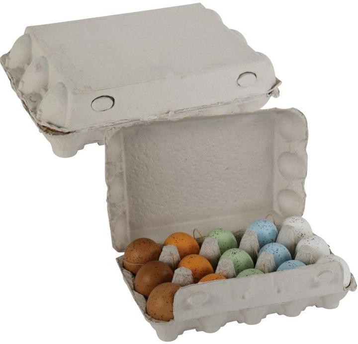 Produktbild Michel Toys Eierkarton mit 15 Eiern Farben