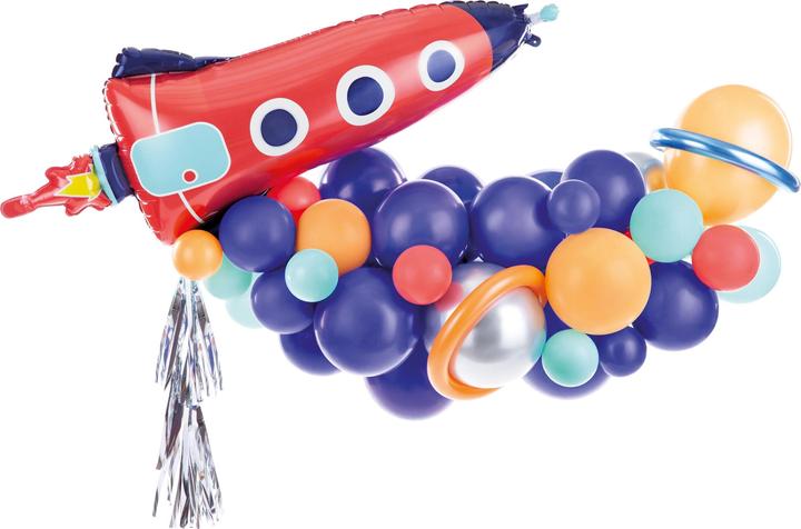 Produktbild Partydeco Luftballon Rakete Mehrfarbig, 154 x 130 cm, 15-teilig (1 x)