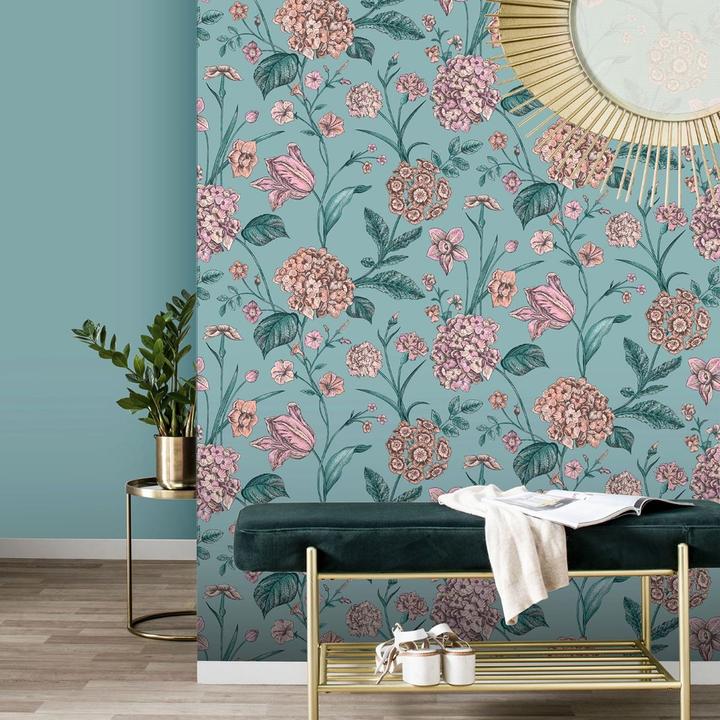 Actual product image Rasch Amelie Hydrangea Wallpaper