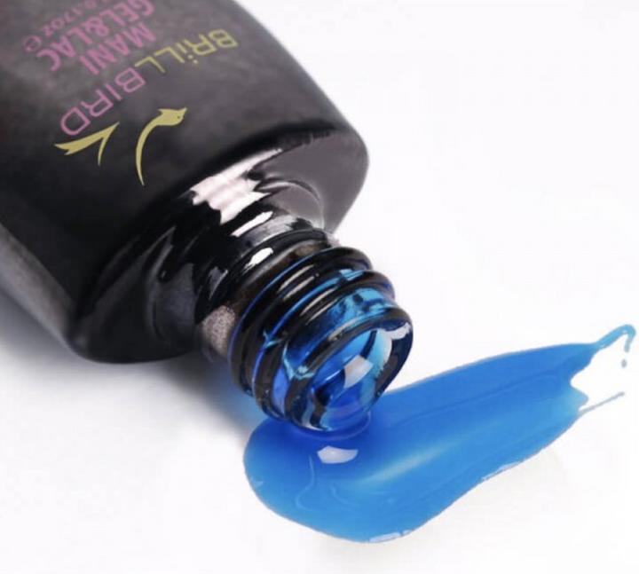 BrillBird Tiffany Gel&Lac T1 - Blau 5ml (UV-Gel Lack)