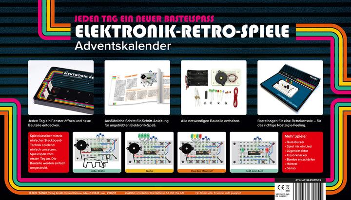 Produktbild Franzis Elektronik Retro-Spiele Bausatz