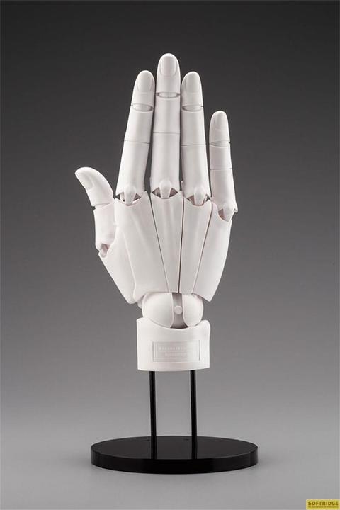 Actual product image Kotobukiya Takahiro Kagami PVC Artist Support Item Hand 1/1 Model/R White 21 cm