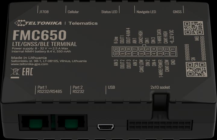Image du produit Teltonika Professionnel Lte/Gnss/Ble