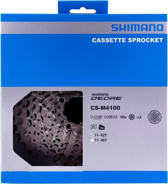 Actual product image Shimano Deore CS-M4100 (10-speed, 11-42)
