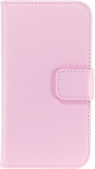 Actual product image OEM Slim Leather Book Case for Galaxy Alpha - pink 4250710555581 (Samsung Galaxy Alpha)
