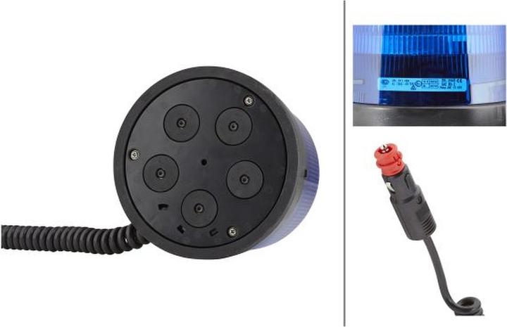 Actual product image HLL LED LIGHT 12/24V BLUE