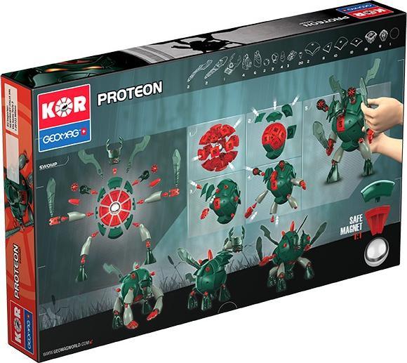 Produktbild Geomag Proteon Swomp 103 pcs Neodymium-Magnetspielzeug 103 Stück(e) Grün, Grau, Rot