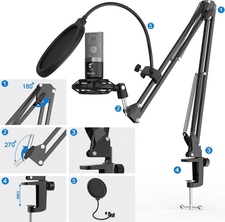 Actual product image Fifine T669 Broadcasting Microphone