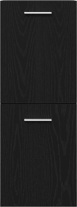 Produktbild VidaXL Bad-Wandschrank Schwarz Eiche 30x30x80 cm Spanplatte (30 x 30 x 80 cm)