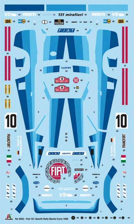 Produktbild Italeri 1:24 Fiat 131 Abarth Rally