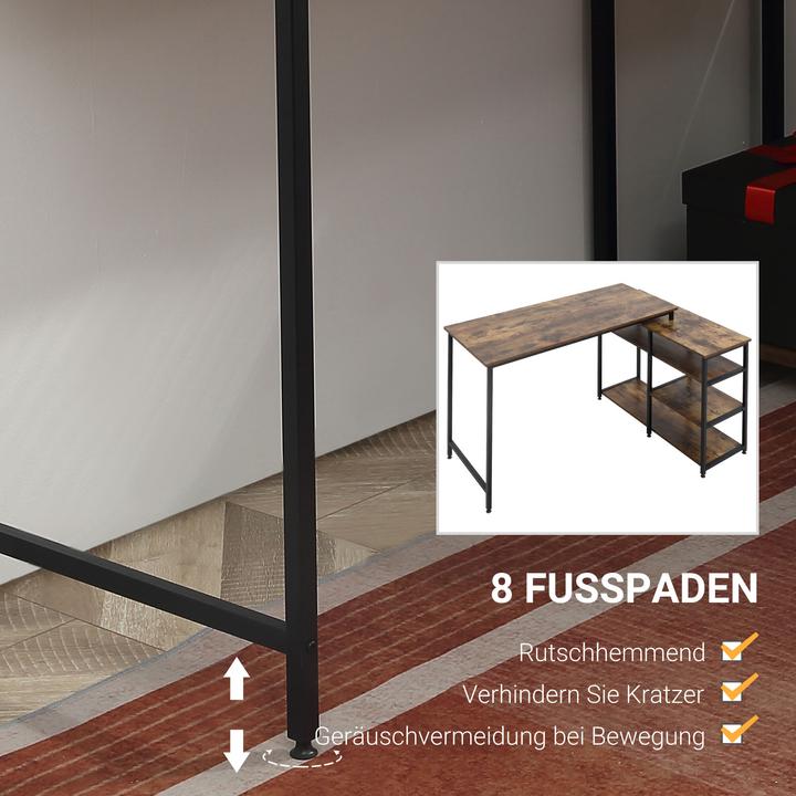 Produktbild Homcom Schreibtisch (135 x 90 x 79 cm)