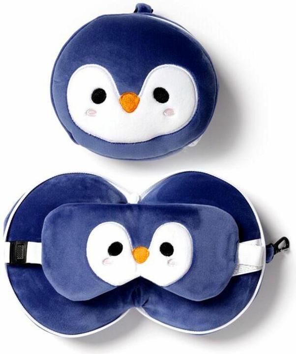 Immagine prodotto Puckator Pinguino di peluche Relaxeazzz (Cuscino per testa e collo)