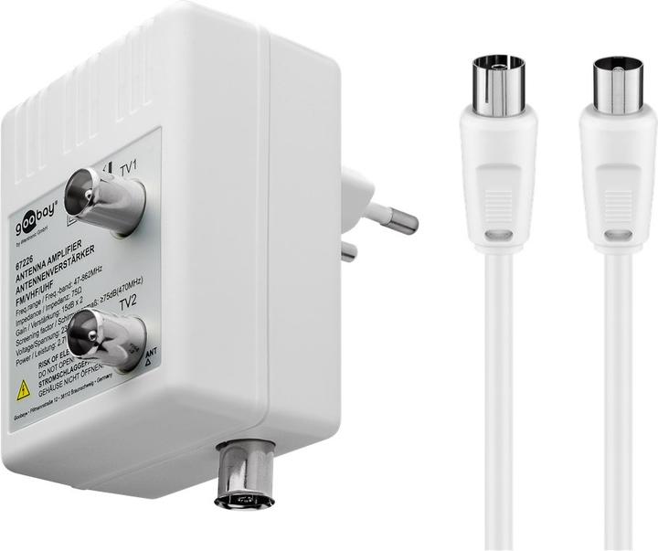 Immagine prodotto Goobay Amplificatore per antenna a due dispositivi (Amplificatore)
