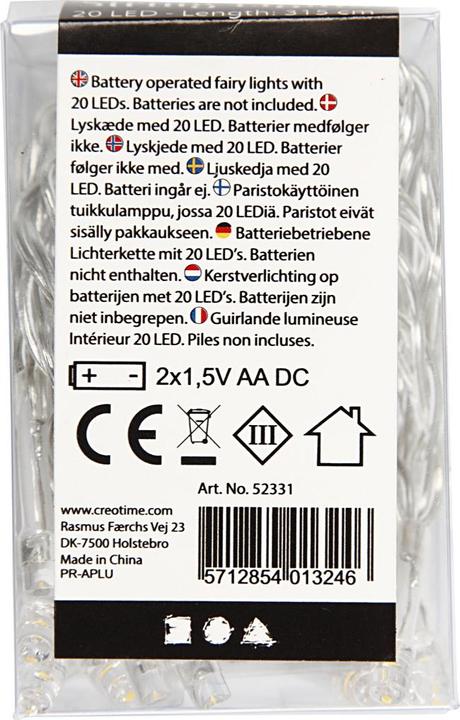 Actual product image Creativ Company Led String Of Lights (3.15 m)