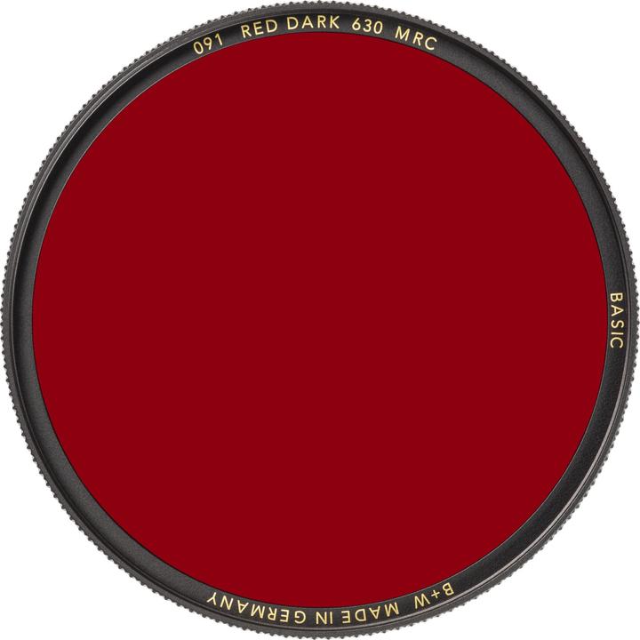 Actual product image B+W 091 Red filter dark 630, MRC/Basic 52mm (Colour filters, 52 mm)