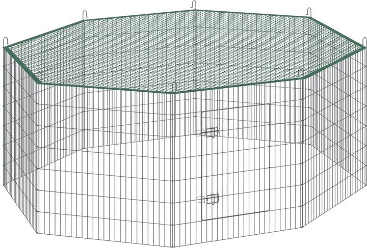 Produktbild tectake FreilaufgehegemitSicherheitsnetz,Stecksystem,Ø204cm