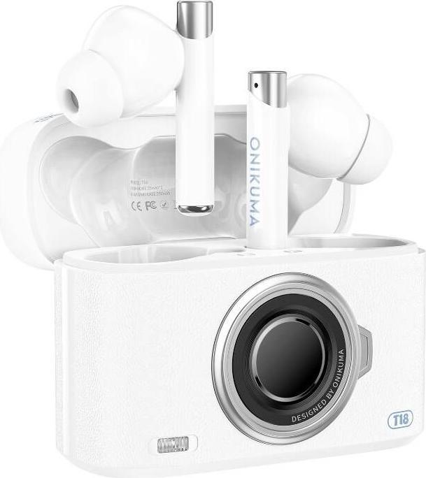 Produktbild Onikuma T18 Bluetooth In-Ear Earphones White (18 h, Kabellos)