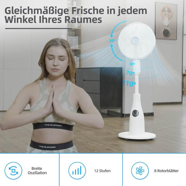 Produktbild Be Cool BE COOL Premium Standventilator mit Wasserzerstäubung (55 dB)