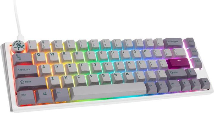 Actual product image Ducky One 3 Mist Grey SF Gaming Keyboard, RGB LED - MX-Blue (US) (US, Cable)