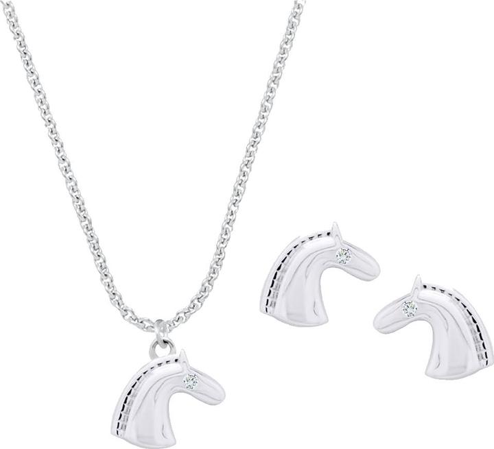 Candy Schmuckset Pferd, 925 Sterling Silber (925 Sterling Silber)