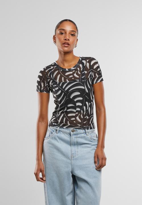 Actual product image Urban Classics Ladies AOP Mesh Tee - 137891 (XL)