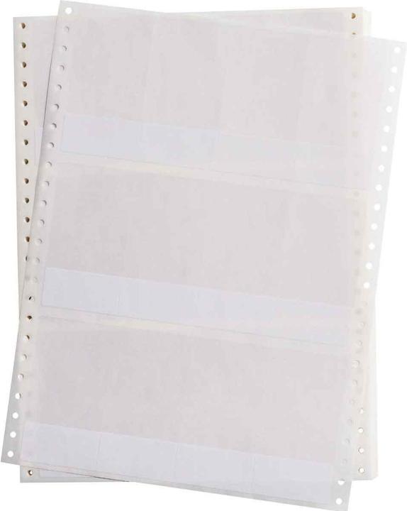Actual product image Brady DAT-40-292-1, self-laminating vinyl, white/transparent, matt, 50.8 x 25.4(95.25)mm, permanent