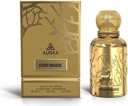 Immagine prodotto Auraa Desire Profumo Cedar Paradise Extrait 100ml di - Profumo forte, speziato e fresco per uomo - (Eau de parfum, 100 ml)