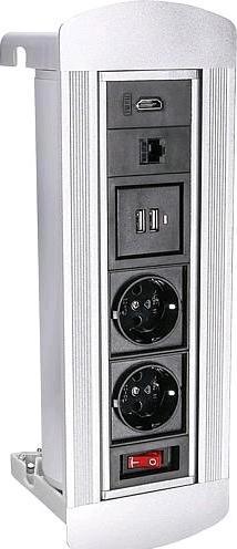 Actual product image Bachmann gg107109 Built-in table socket strip ALUMS1 (2 x)