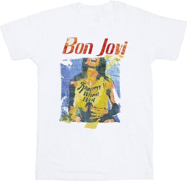 Bon Jovi Slippery When Wet Original Cover TShirt (XXL)