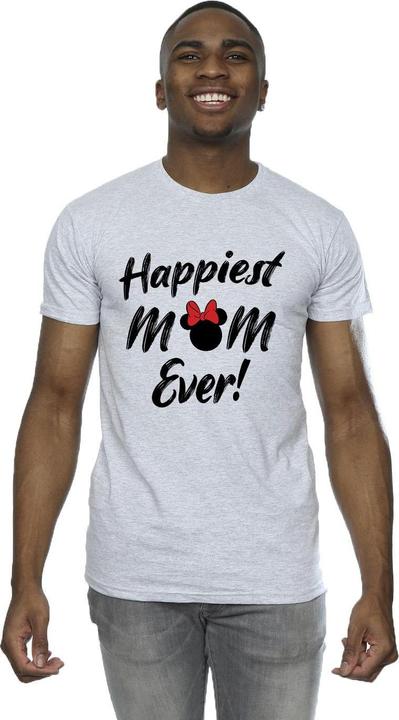 Immagine prodotto Disney Minnie Mouse Happiest Mom Ever Maglietta Uomo (4XL)