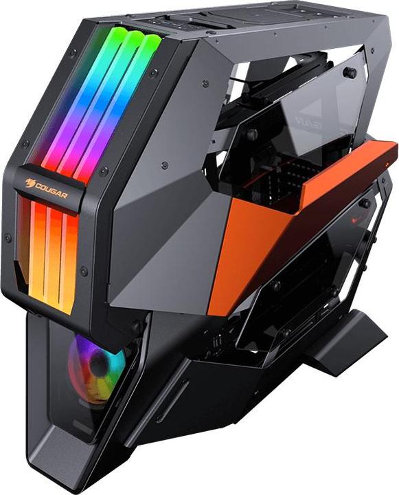 Immagine prodotto Cougar Conquer 2 - Full Tower - PC - Metallo - Vetro temperato - Nero - Arancione - Tran (ATX, mATX, Mini-ITX, SSI CEB)