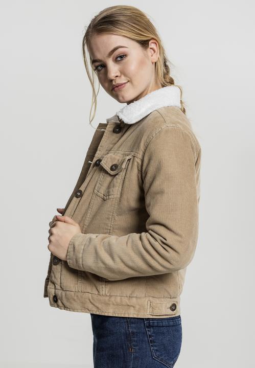 Actual product image Urban Classics Ladies Sherpa Corduroy Jacket (L)