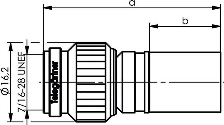 Image du produit Telegärtner Connecteur de câble TNC Crimp 50 Ohm, crimp/sermp, Professional, A3312, RG-213/U (Câble d'antenne)