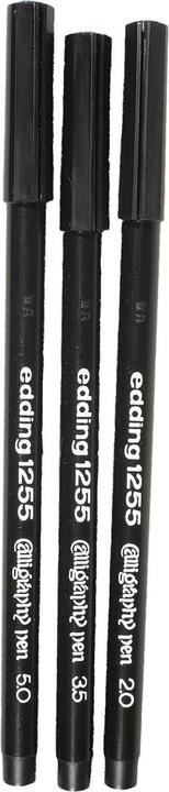 Actual product image Edding 1255 (Black, 5 mm, 3 x)