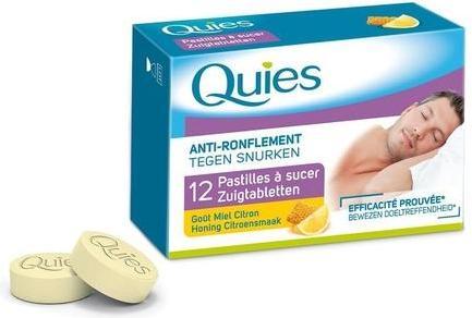 Produktbild Quies Anti-Snoring Honey Lemon Lozenges 12 Count