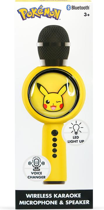 Actual product image OTL Pokemon Pikachu PopSing LED Microphone