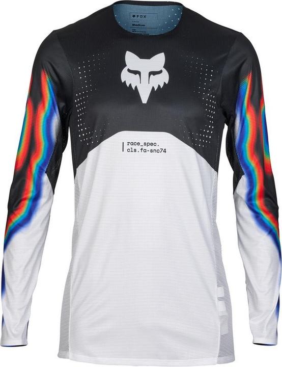 Fox Jersey 24 Flexair Scans Le Wht/Blk (2x)