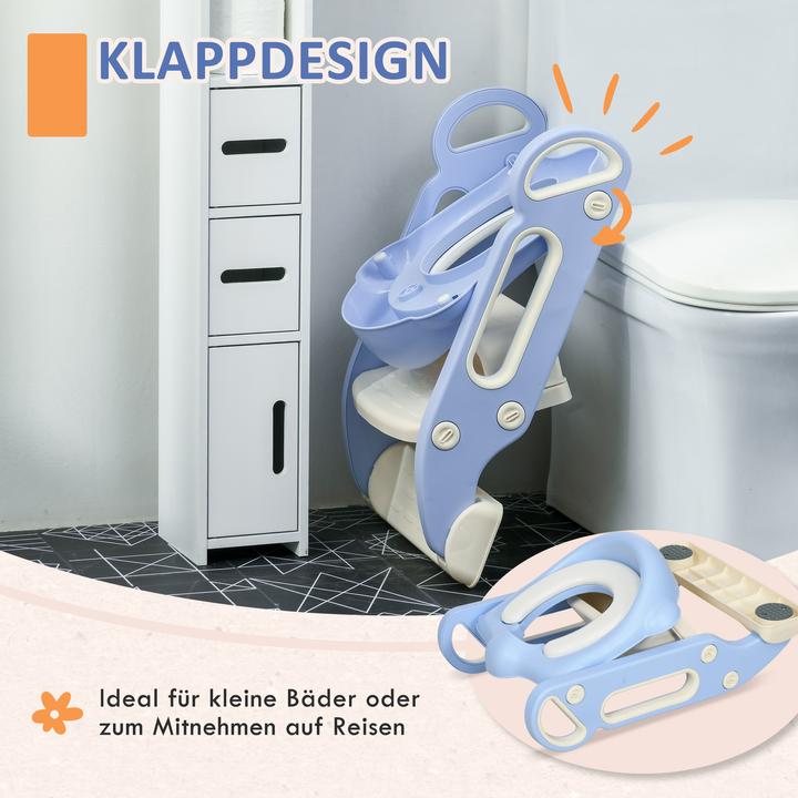 Image du produit Swisshandel24 Siège de toilette pour enfants, entraîneur de toilette avec marches, poignée, accessoire de